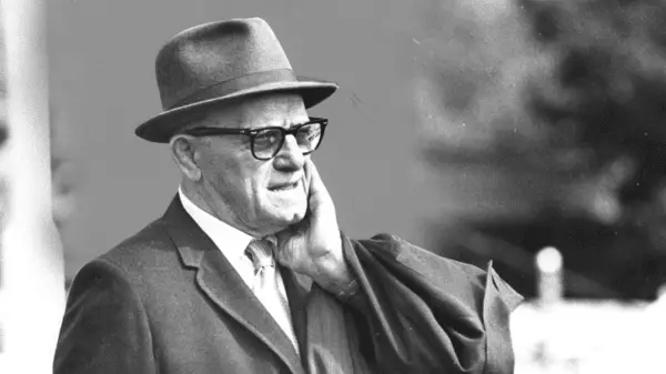 Chicago Bears history:  George Halas was hired to manage the franchise in 1920.