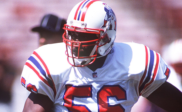 New England Patriots history:  Andre Tippett is in the Pro Football Hall of Fame.  