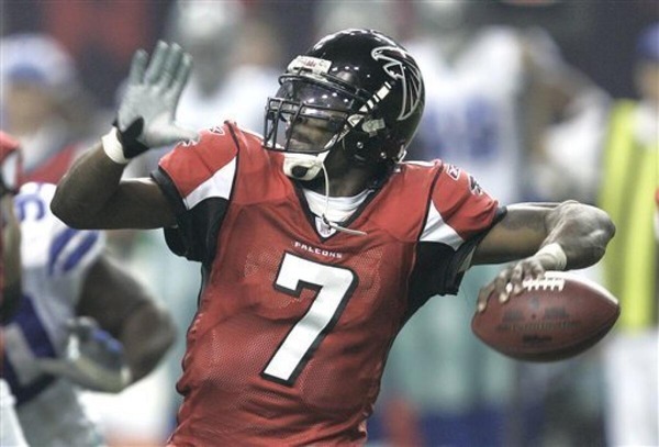 Atlanta Falcons:  Michael Vick was selected first overall by the Falcons in the 2001 NFL Draft.