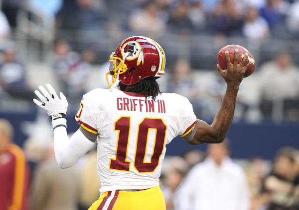 Robert Griffin III played college football for the Baylor Bears, whee he won the Hesman Trophy in 2011.  